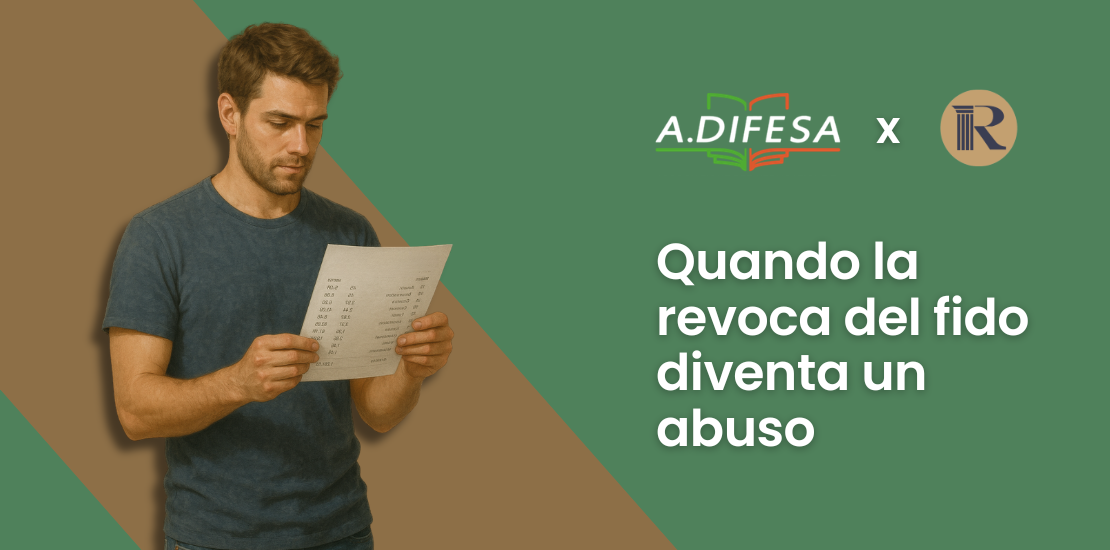 Quando la revoca del fido diventa un abuso - Copertina Articolo di ADifesa